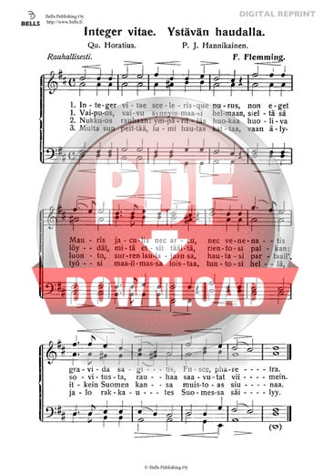Flemming, Friedrich F.: Integer vitae (M&auml;nnerchor)