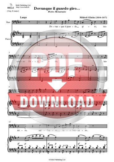 Glinka, Michail: Dovunque il guardo giro