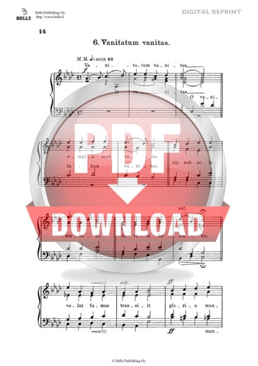 Trad. (Arr. Heikki Klemetti): Vanitatum vanitas
