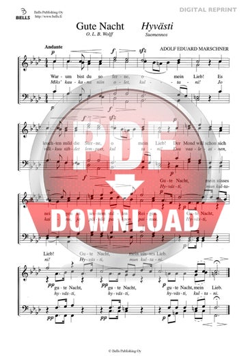 Marschner, Adolf Eduard: Gute Nacht