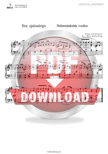 Schantz, Filip von (Arr. Hans Aufrichtig): Den sjutton&aring;riga (piano)