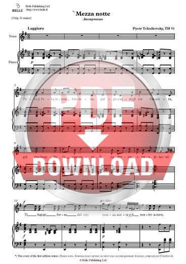 Tschaikowski, Pjotr: Mezza notte