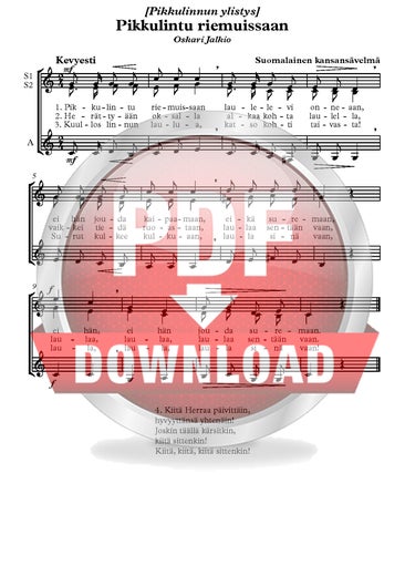 Trad. (Arr.): Pikkulintu riemuissaan (Diskantchor)