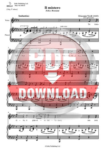 Verdi, Giuseppe: Il mistero
