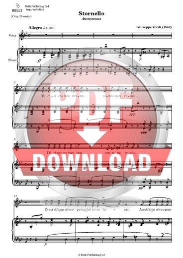 Verdi, Giuseppe: Stornello